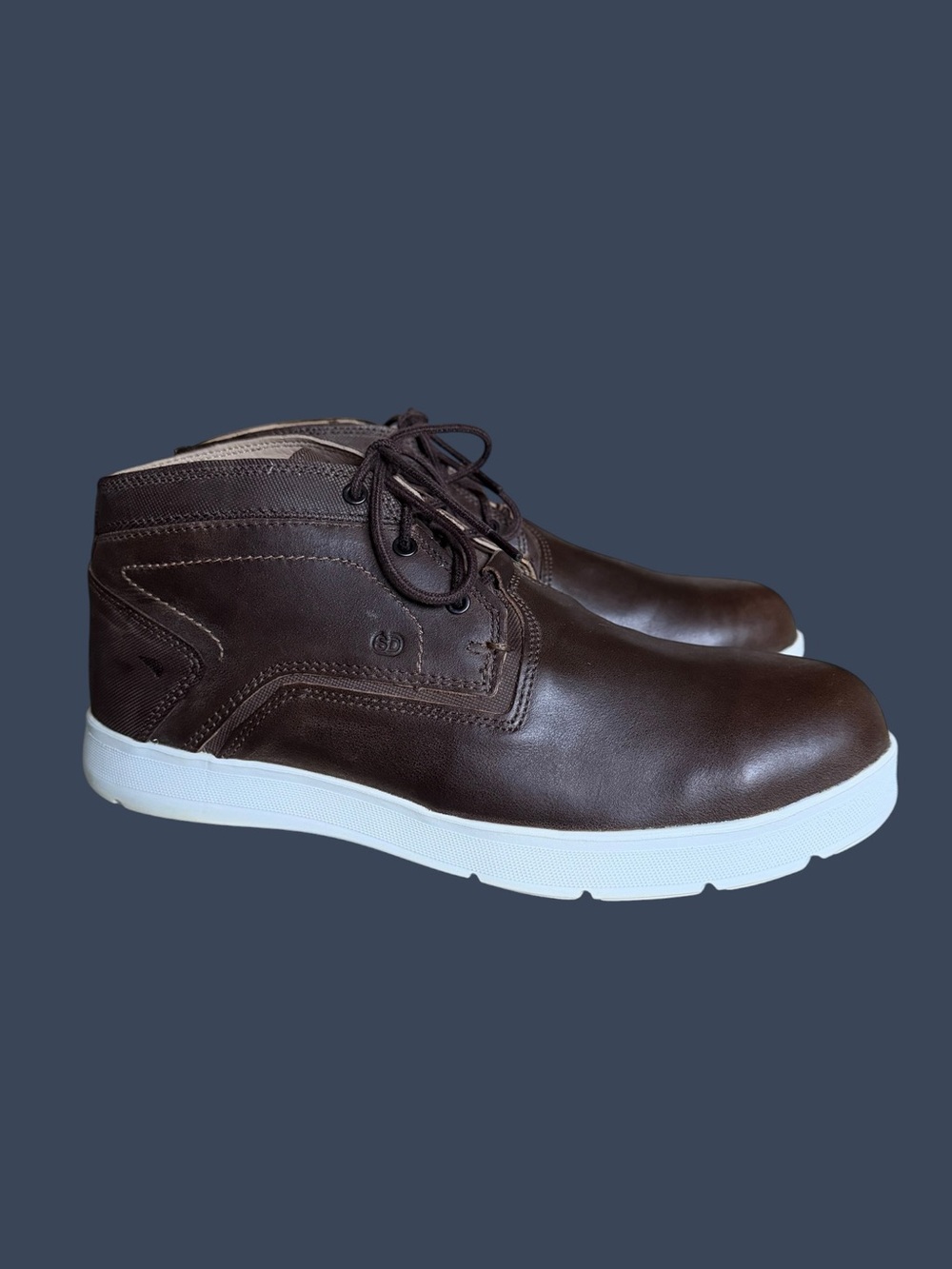 Redwing Cross Lite Brown Leather Safety Toe Chukka Boots Size 11.5 Heritage